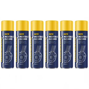 MANNOL 9670 Montage Cleaner Bremsenreiniger Teilereiniger Entfetter 6x500 ml